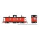 Hawker-Siddeley Caboose - Ready to Run -- Canadian National 79329 (As-Delivered, red, black, red/orange steps), HO, Rapido Train