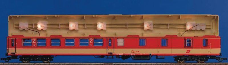 Universal lighting kit for 4-axled H0 wagons, HO, Roco 40360