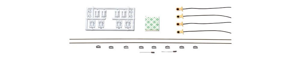 Universal lighting kit for short wagons, HO, Roco 40361