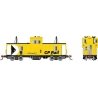 CP Angus Shops Caboose - Ready to Run -- Canadian Pacific 434514 (yellow, black, white Multimark), HO, Rapido Trains Inc 110127
