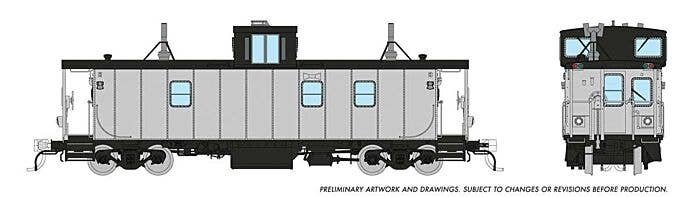 Hawker-Siddeley Caboose - Ready to Run -- Devco Undecorated, HO, Rapido Trains Inc 166099