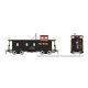D&RGW End-Cupola Steel Caboose - Ready to Run -- Denver & Rio Grande Western 01400 (Switch Caboose Scheme, black, red, Flyin, HO