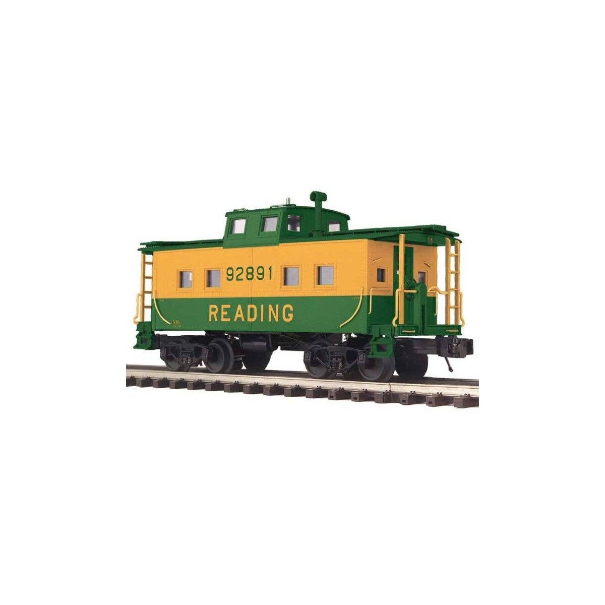 Northeast Caboose - 3-Rail - Ready to Run - Premier -- Reading (yellow, green), O, Atlas O 3003065