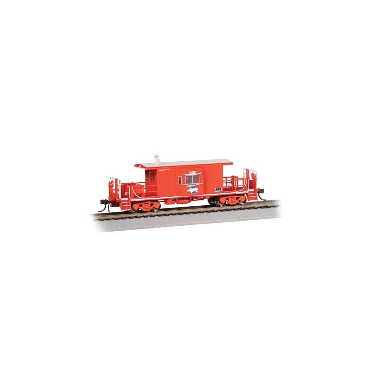 Transfer Caboose - Ready to Run -- Missouri Pacific 13061 (red, white, blue Screamling Eagle Logo), HO, Bachmann Industries 7640