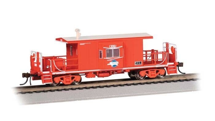 Transfer Caboose - Ready to Run -- Missouri Pacific 13061 (red, white, blue Screamling Eagle Logo), HO, Bachmann Industries 7640