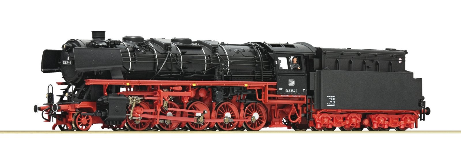 Steam locomotive class 043, DB, HO, Roco 7120018