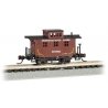 Old-Time Wood Bobber Caboose - Ready to Run -- Pennsylvania Lines 997662 (Boxcar Red), N, Bachmann Industries 15754