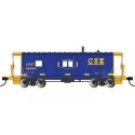 Steel Bay-Window Caboose - Ready to Run - Silver Series(R) -- CSX 904094 (blue, yellow), HO, Bachmann Industries 73212