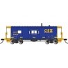 Steel Bay-Window Caboose - Ready to Run - Silver Series(R) -- CSX 904094 (blue, yellow), HO, Bachmann Industries 73212