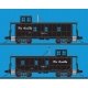 DRGW 1400-Series Steel Cupola Caboose - Ready to Run -- Denver & Rio Grande Western 01403 (black, Flying Grande Logo), N, Trainw