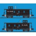 DRGW 1400-Series Steel Cupola Caboose - Ready to Run -- Denver & Rio Grande Western 01403 (black, Flying Grande Logo), N, Trainw