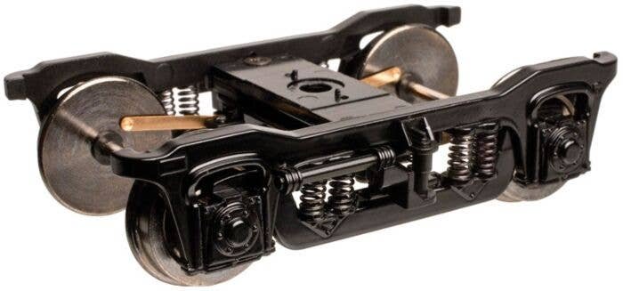 2-Rail Passenger Trucks -- Black pkg(2), O, Atlas O 7071