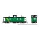 Hawker-Siddeley Caboose - Ready to Run -- Devco 9104 (green, yellow), HO, Rapido Trains Inc 166018