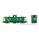 Hawker-Siddeley Caboose - Ready to Run -- Devco 9106 (green, yellow), HO, Rapido Trains Inc 166019