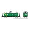 Hawker-Siddeley Caboose - Ready to Run -- Devco 9106 (green, yellow), HO, Rapido Trains Inc 166019