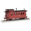 Wood Side-Door Caboose - Ready to Run - Spectrum(R) -- Bellevue & Cascade 55 (Boxcar Red), On30, Bachmann Industries 26702