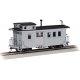 Wood Side-Door Caboose - Ready to Run - Spectrum(R) -- Painted, Unlettered (gray), On30, Bachmann Industries 26704