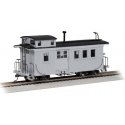 Wood Side-Door Caboose - Ready to Run - Spectrum(R) -- Painted, Unlettered (gray), On30, Bachmann Industries 26704