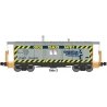 International Car Bay Window Caboose Phase 4 - Ready to Run -- CSXT 16431 (gray, blue, yellow, Cross Tracks Safely Slogan), N, B