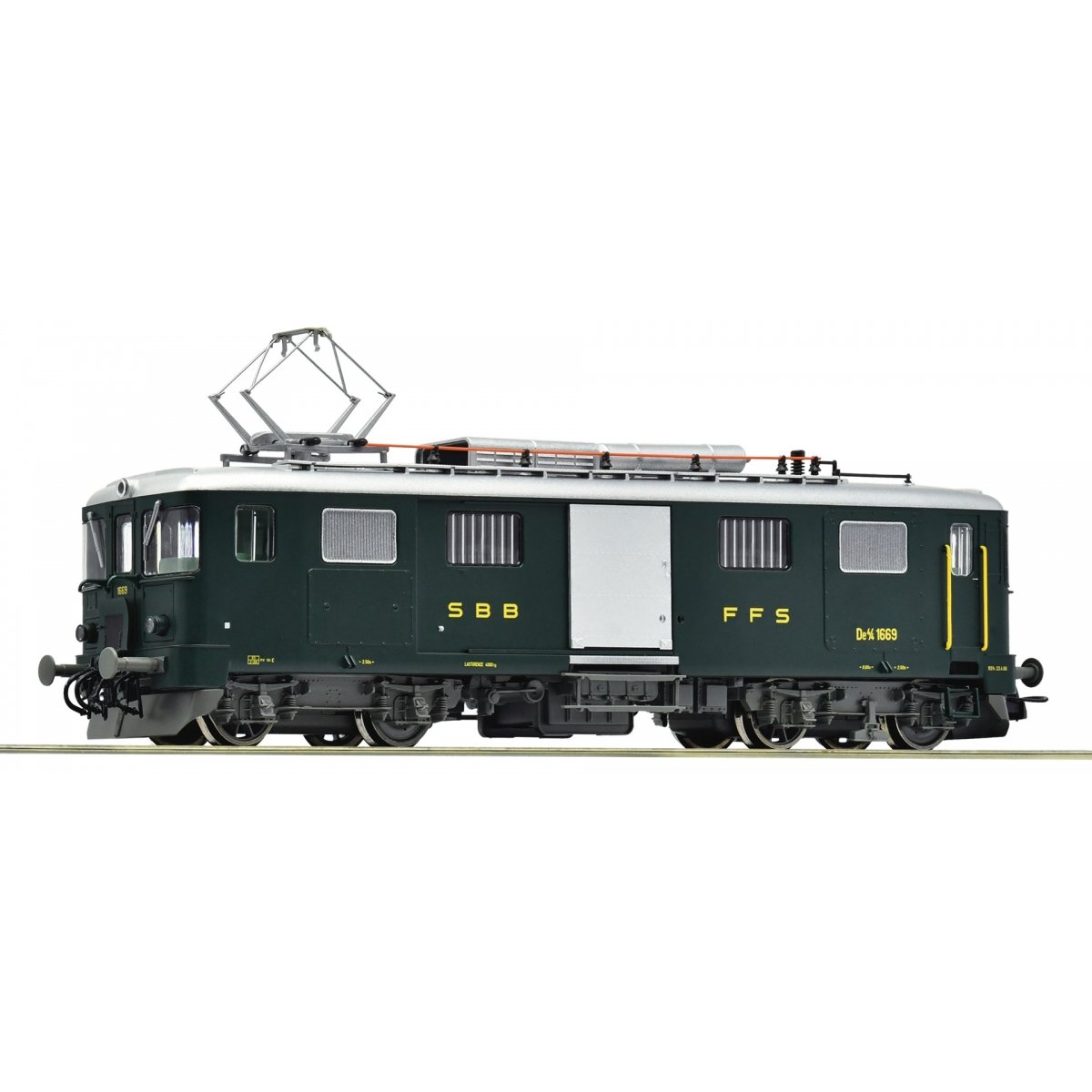 Electric luggage railcar De 4/4 1669, SBB, HO, Roco 7710014