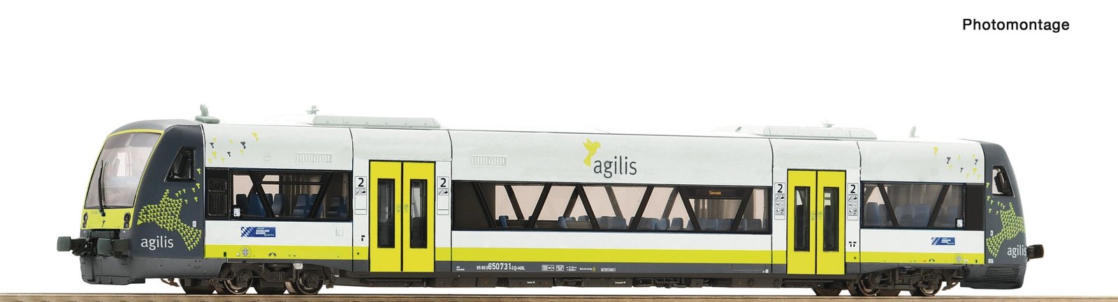 Diesel railcar VT 650.731, Agilis, TT, Roco 7790007