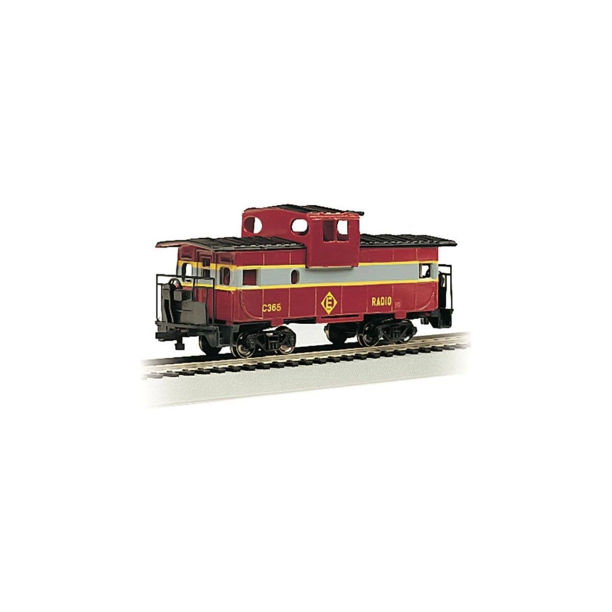36′ Wide-Vision Caboose - Ready to Run - Silver Series(R) -- Erie Lackawanna C365 (maroon, gray), HO, Bachmann Industries 1771