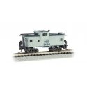 36′ Wide-Vision Caboose - Ready to Run - Silver Series(R) -- CSX Transportation 3180 (gray, blue), N, Bachmann Industries 7075