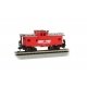 36′ Wide-Vision Caboose - Ready to Run - Silver Series(R) -- Norfolk Southern X501 (red, white Horse Head Logo), N, Bachmann I