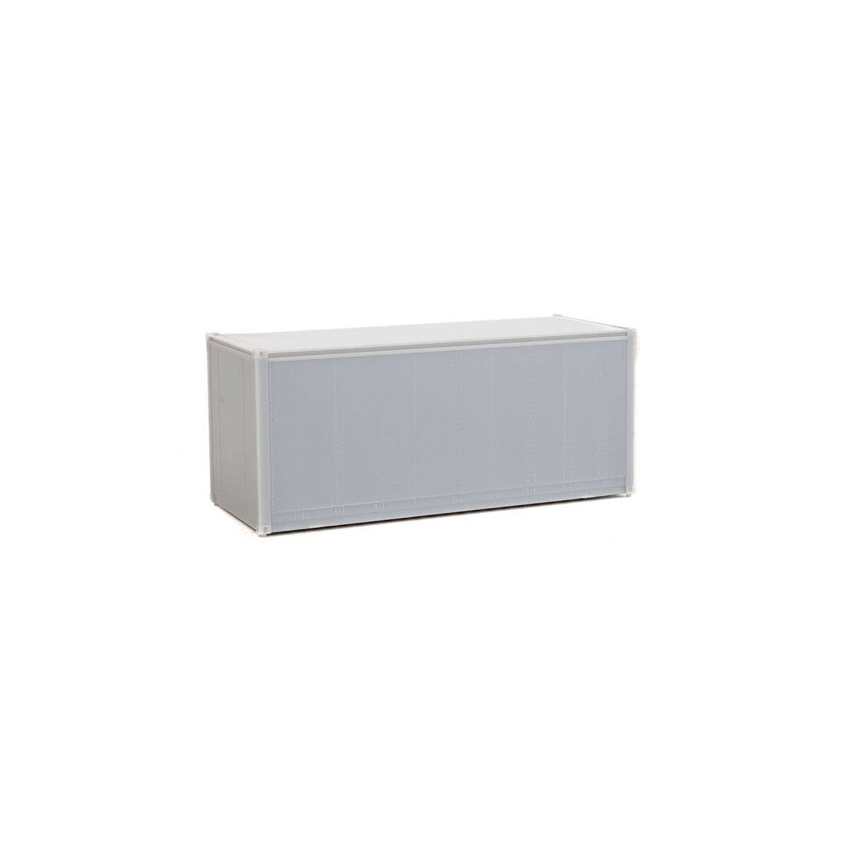 20′ Smooth-Side Container - Ready to Run -- Undecorated, HO, Walthers SceneMaster 8650