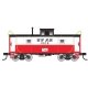 C&O-Style Steel Center-Cupola Caboose - Ready to Run -- Western Maryland 1850 (Circus, white, red, black), HO, Trainman 20004980