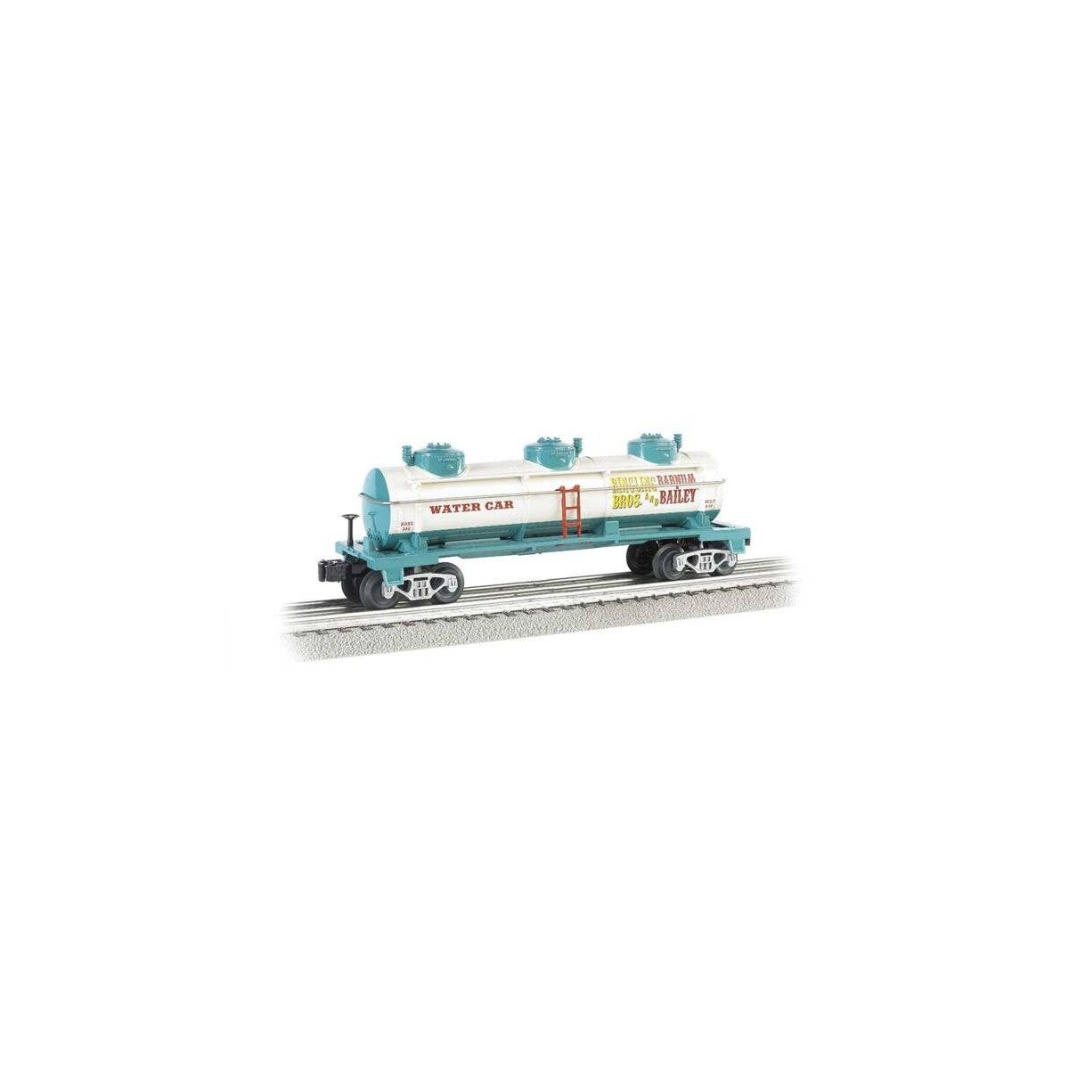 3-Dome Tank Car - 3-Rail - Ready to Run - Williams(TM) -- Ringling Bros. and Barnum & Bailey(TM) 103 (Water), O, Bachmann Indus