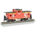 36′ Wide-Vision Caboose - Ready to Run - Silver Series(R) -- Chessie System 903118 (orange), HO, Bachmann Industries 17707