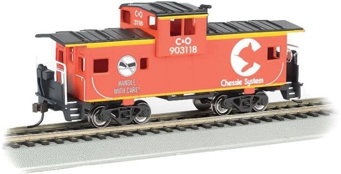 36′ Wide-Vision Caboose - Ready to Run - Silver Series(R) -- Chessie System 903118 (orange), HO, Bachmann Industries 17707