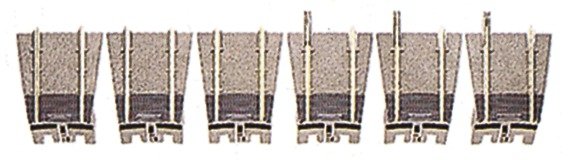 Extension set for the smaller turntable 6154, HO, Roco 6155