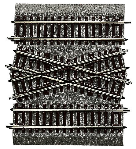 Centrepiece for double crossover DGV15, HO, Roco 42598