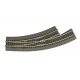 Curved turnout left BWl3/4, HO, Roco 42572