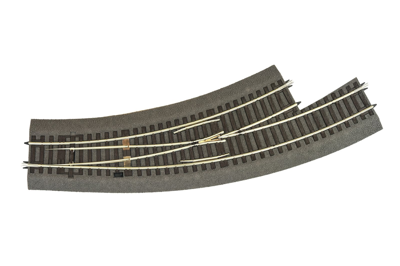 Curved turnout left BWl3/4, HO, Roco 42572