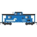 PRR Class N8 Steel Center-Cupola Cabin Car (Caboose) - Ready to Run -- Conrail 23316 (blue, black, white), HO, Bowser Manufactur