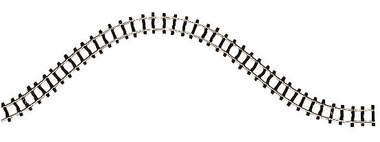 Flexible light railway track, HOe, Roco 32201