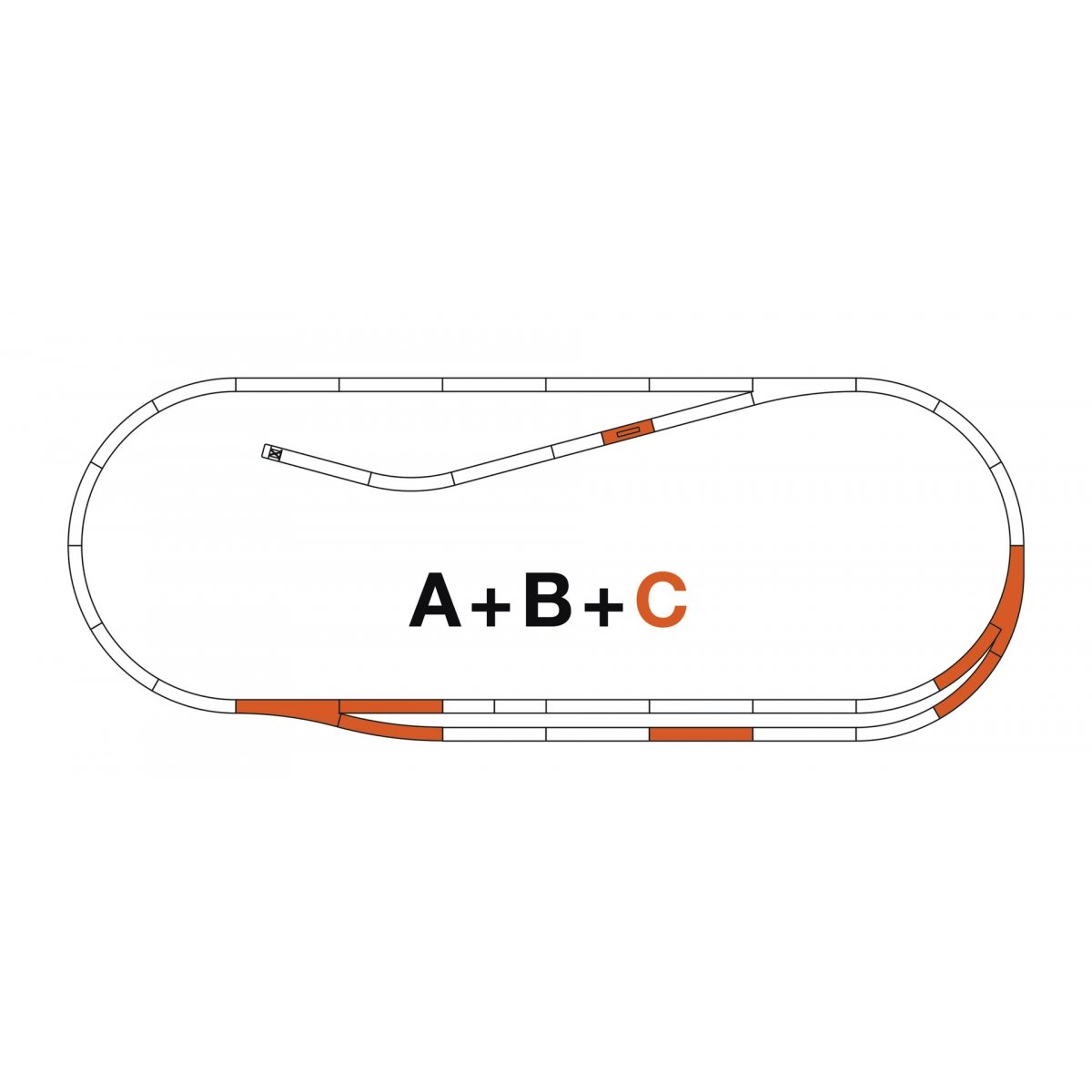ROCO LINE track set C, HO, Roco 42021