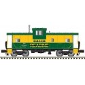 Extended-Vision Caboose - Ready to Run - Master(R) -- Delaware & Hudson 35797 (Ex-Reading green, yellow), N, Atlas Model Railroa