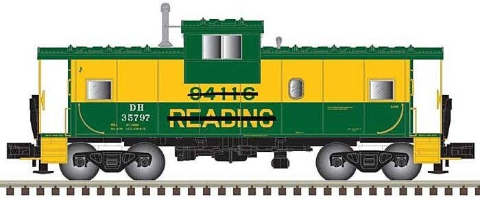 Extended-Vision Caboose - Ready to Run - Master(R) -- Delaware & Hudson 35797 (Ex-Reading green, yellow), N, Atlas Model Railroa