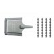 Insulated rail connector with general purpose tool, HO, Roco 61192