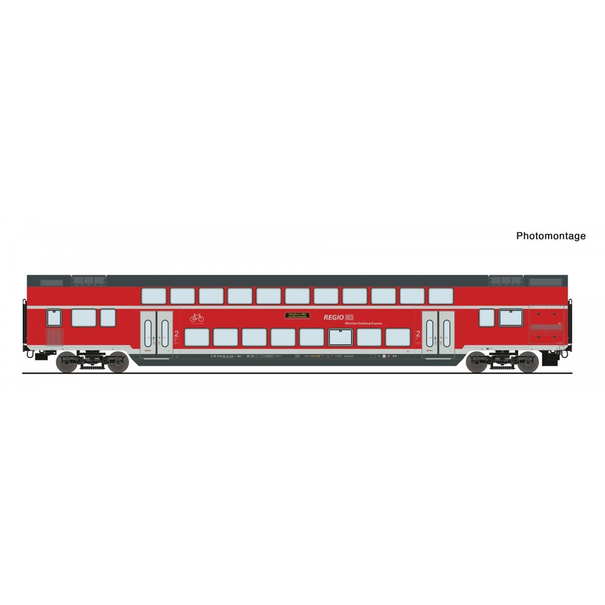 2nd class double-deck coach, DB AG, HO, Roco 6220146