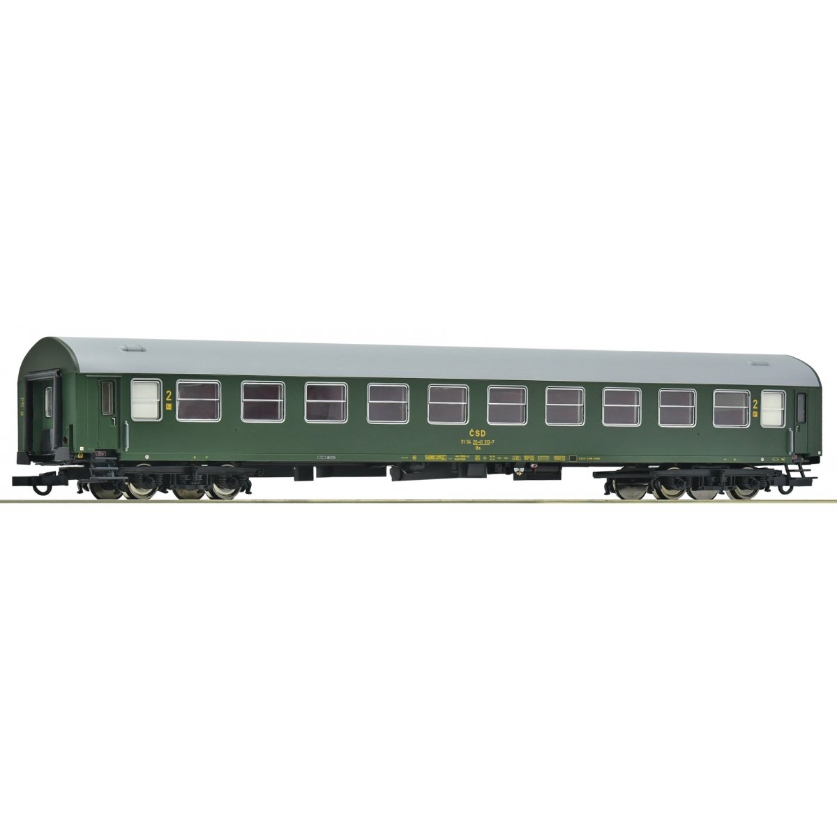 2nd class passenger coach, CSD, HO, Roco 6200170