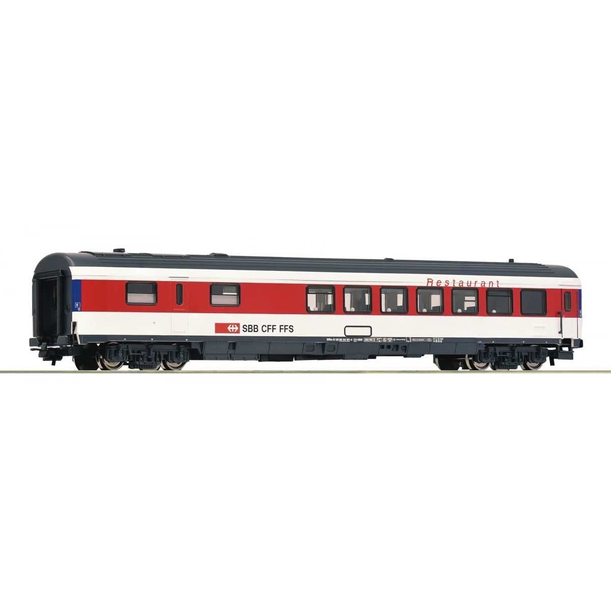 Eurocity dining coach, SBB, HO, Roco 54168