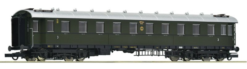 3rd class standard express train coach, DRG, HO, Roco 6200139