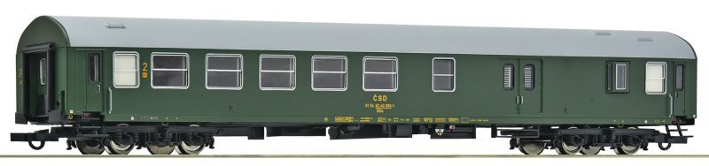 2nd class passenger coach with baggage compartment, CSD, HO, Roco 6200168