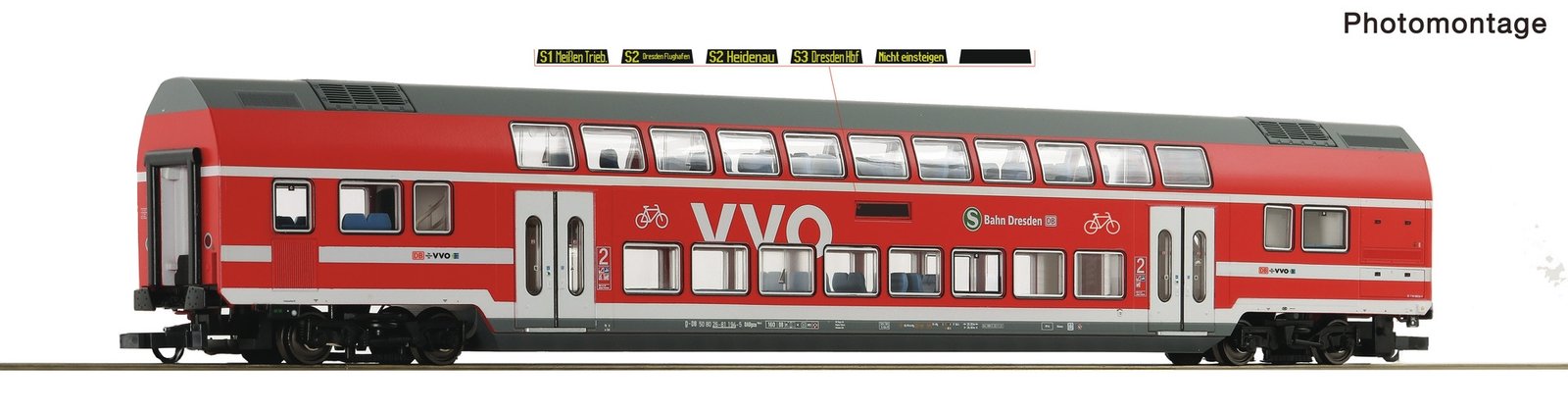2nd class double-deck coach, DB AG, HO, Roco 6200207