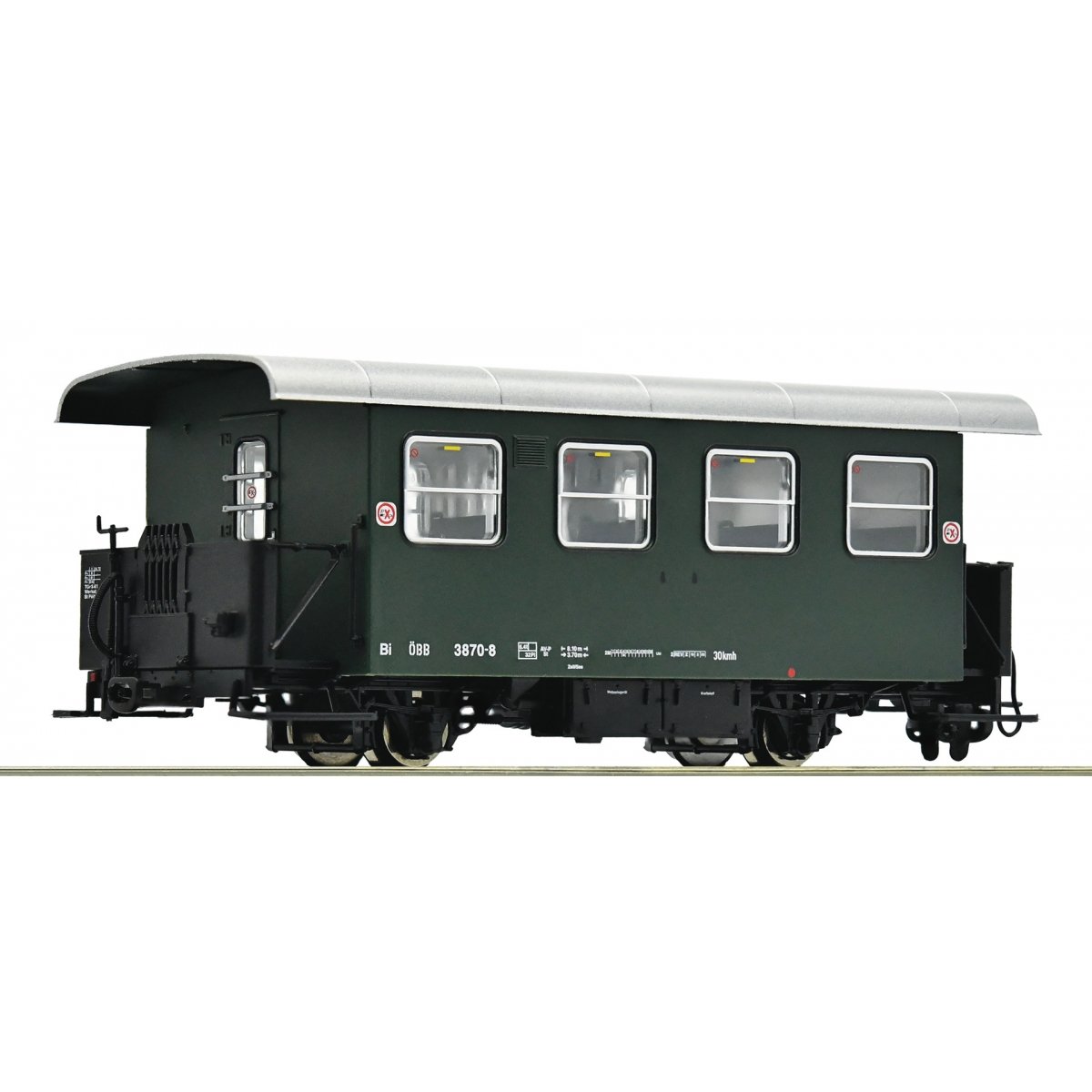 Narrow-gauge ribbed wagon, ÖBB, HOe, Roco 6240008